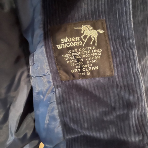 Vintage Navy corduroy blazer jacket - Picture 9 of 9